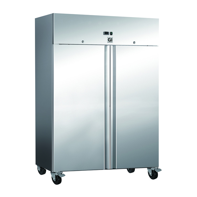 Gastro-Inox RVS koeling 1200 liter, geforceerd gekoeld