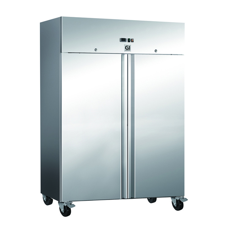 Gastro-Inox RVS vriezer 1200 liter, geforceerd gekoeld