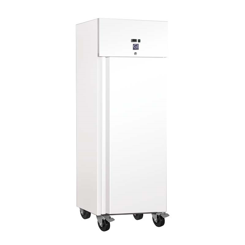 Gastro-Inox wit stalen 600 liter vriezer, statisch gekoeld met ventilator