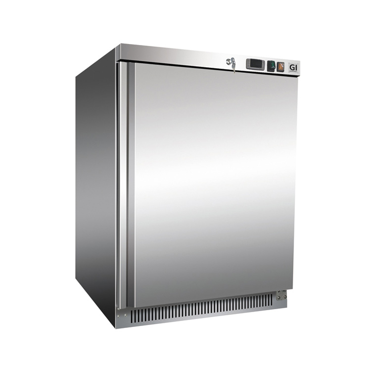 Gastro-Inox RVS vriezer 200 liter, statisch gekoeld