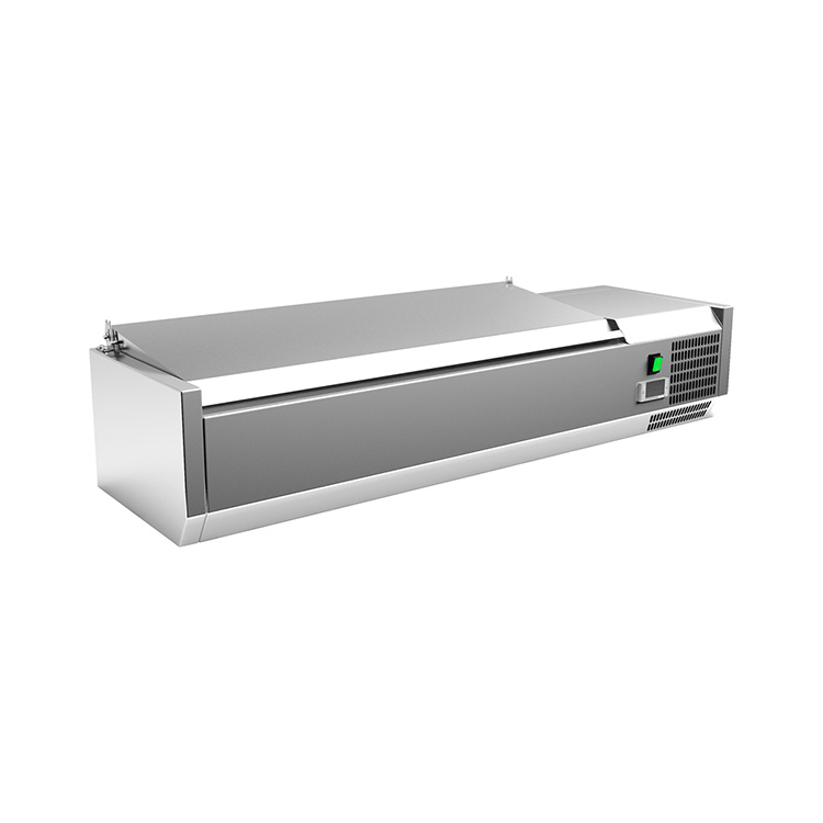 Gastro-Inox RVS opzetkoeling 5x GN 1/4 met deksel