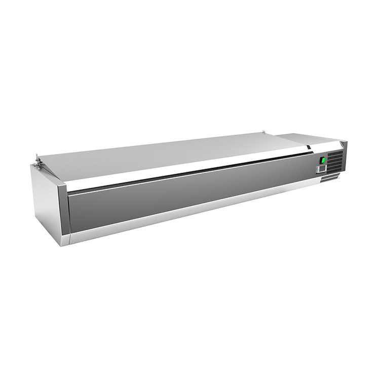 Gastro-Inox RVS opzetkoeling 7x GN 1/3 met deksel