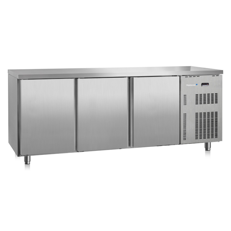 Marecos Softline RVS gekoelde werkbank 600mm diep met 3 deuren