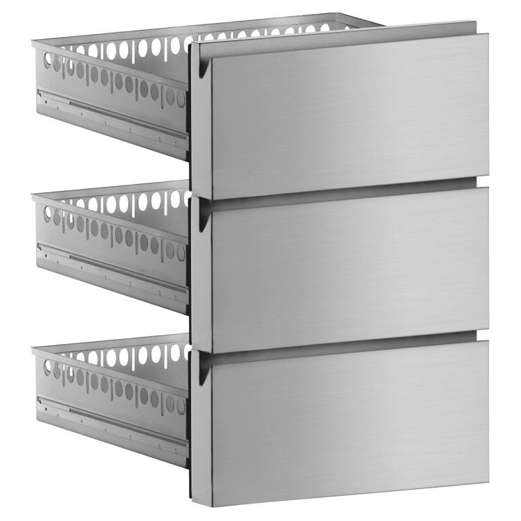 Marecos RVS ladenkit werkbank 700mm diep, 3x 1/3