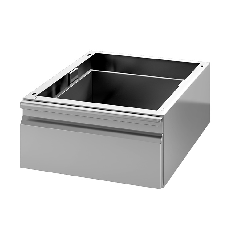 Lade voor onderbouw van roestvrijstaal, 580mm diep