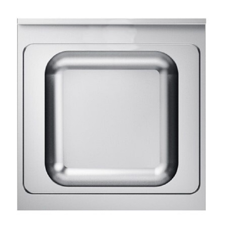 Spoeltafelwerkblad roestvrijstaal AISI 304, 700(l)x700(d)x40(h)mm