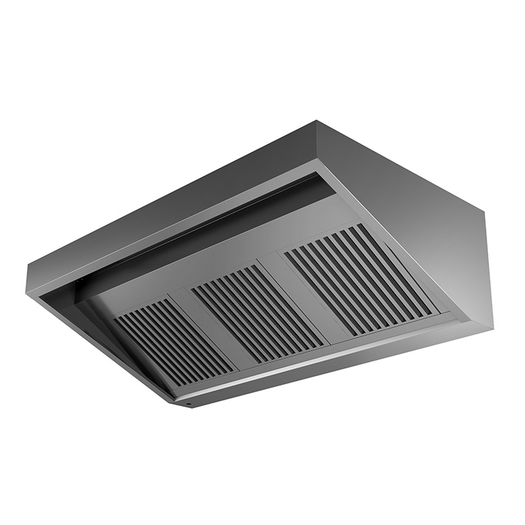 Afzuigkap met motor van roestvrijstaal, 1000(l)x900(d)x450(h)mm