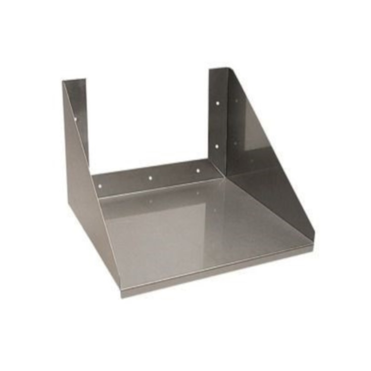 Wandplank van roestvrijstaal AISI 304 voor ovens/magnetrons, 800(b)x500x(d)x290(h)mm