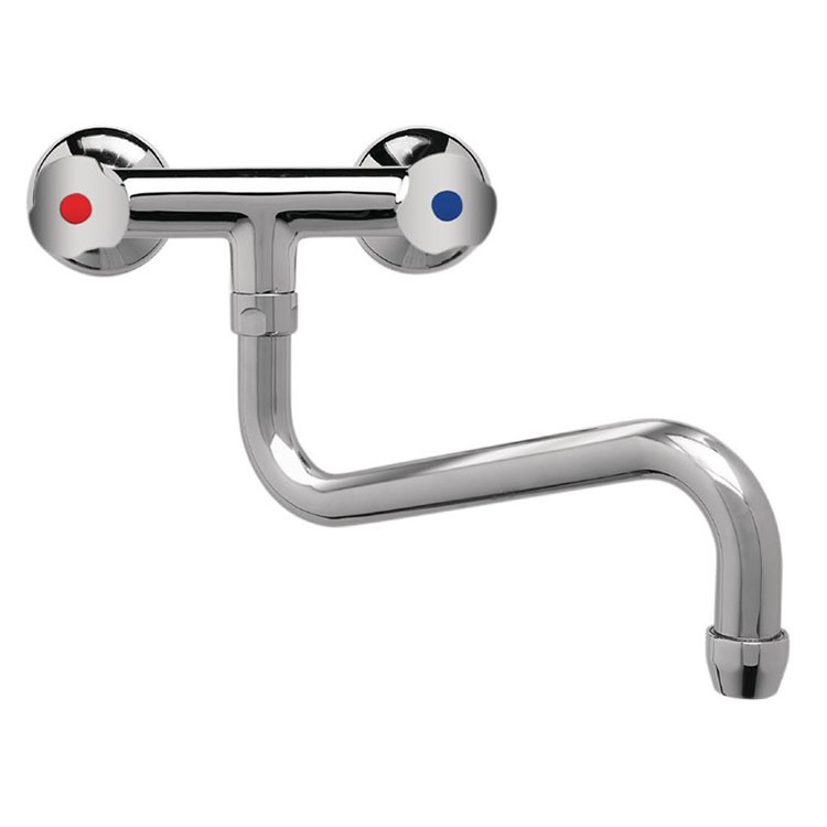 Duobloc laag muurmodel 25(Ø)mm mengkraan 250mm