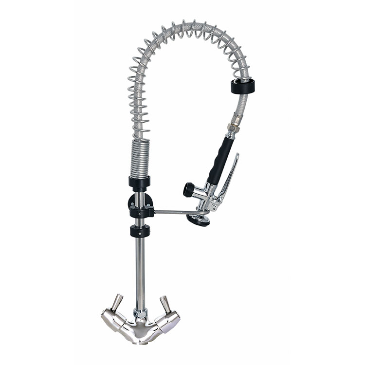 Monobloc voorspoeldouche met draaihendels, 700mm