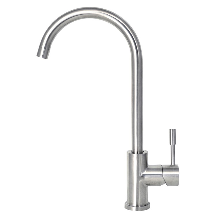 Monobloc keuken mengkraan, roestvrijstaal AISI 304