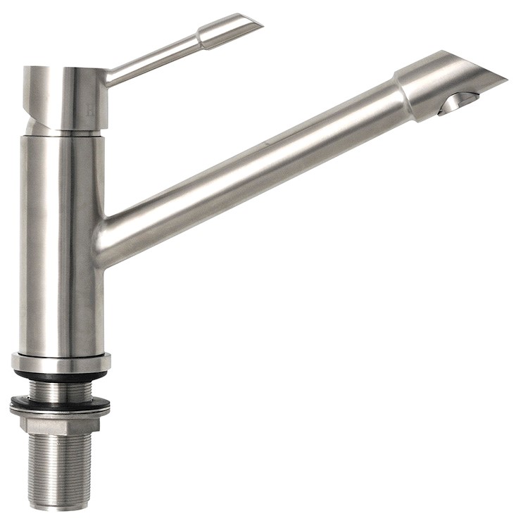 Monobloc keuken mengkraan, roestvrijstaal AISI 304