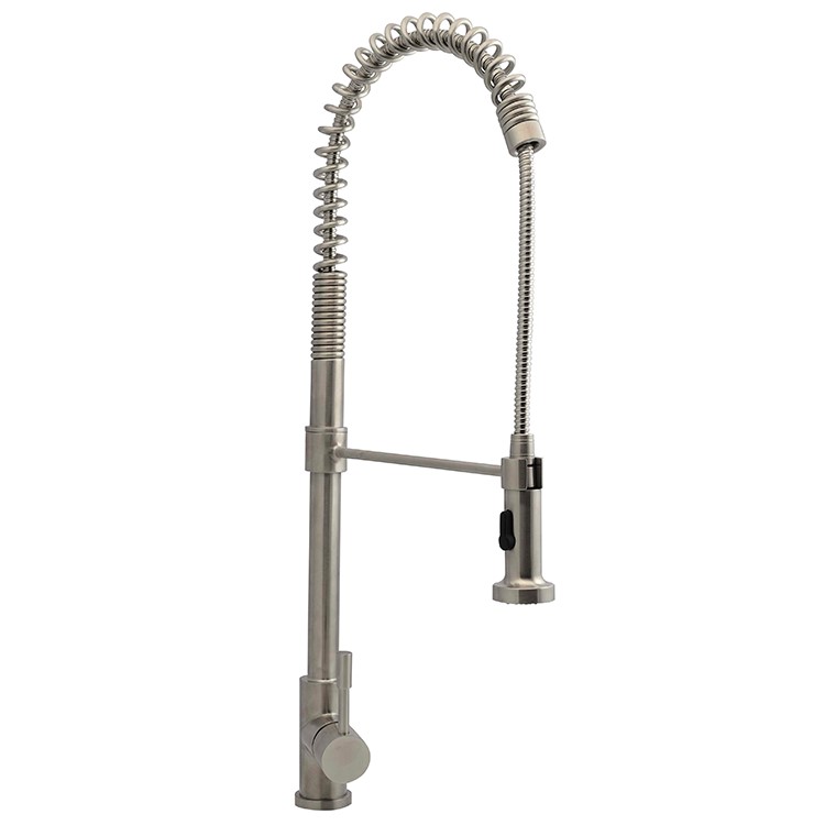 Monobloc keuken douche-mengkraan, roestvrijstaal AISI 304