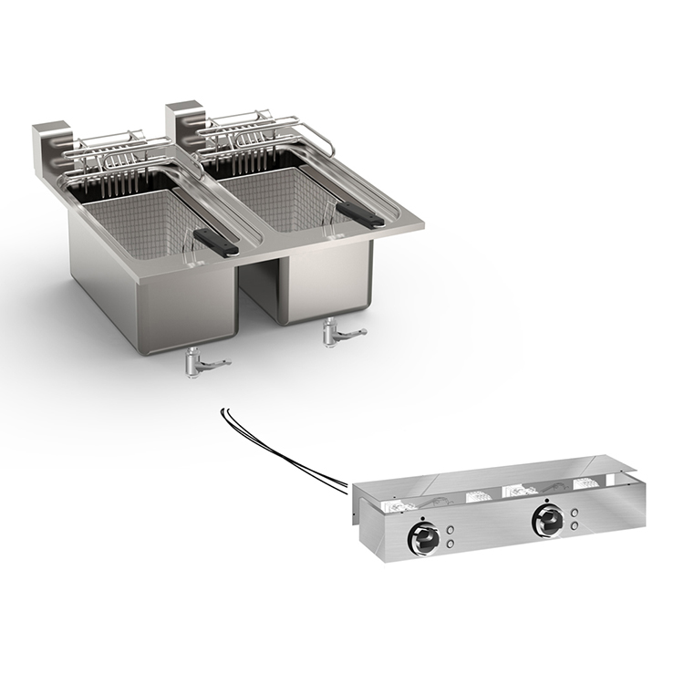 Mareno drop-in friteuse 10+10 liter, 60cm 12kW