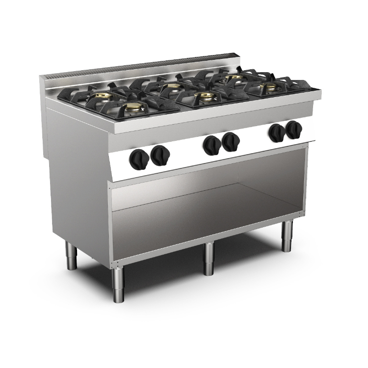 Mareno M0-700 line gaskooktoestel, 6 branders, 120cm