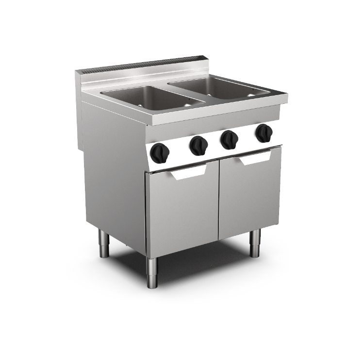 Mareno M0-700 line gaspastakoker 80cm, 2x GN 1/1, 2x 28 liter, staand model