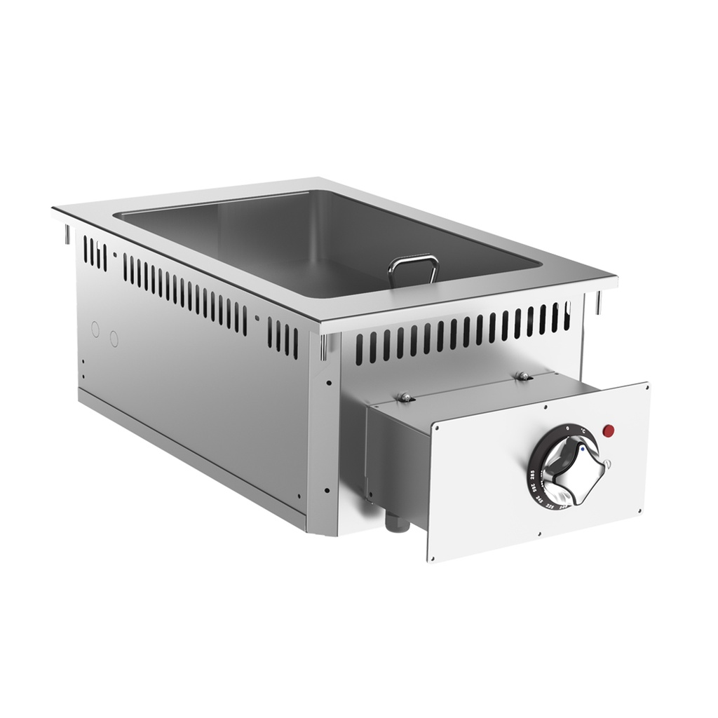 Mareno 700 drop-in multiply bakplaat 40cm, rvs bakoppervlak