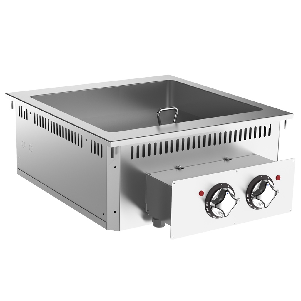 Mareno 700 drop-in multiply bakplaat 60cm, rvs bakoppervlak