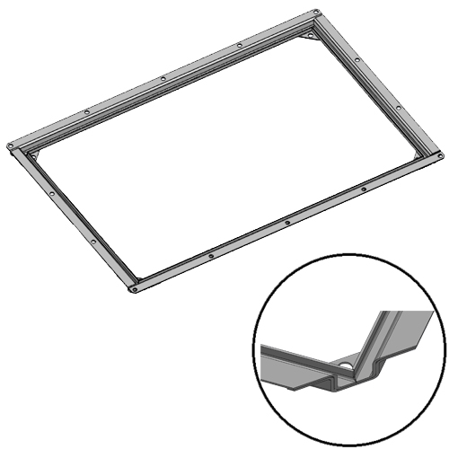 Mareno 700 drop-in  installatie frame voor in het werkblad, t.b.v. 80cm units