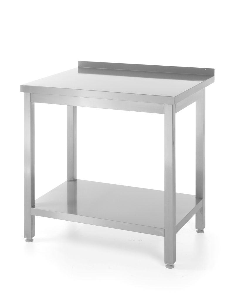 HENDI Wandtafel met plank – geschroefd, diepte 600 mm 811450
