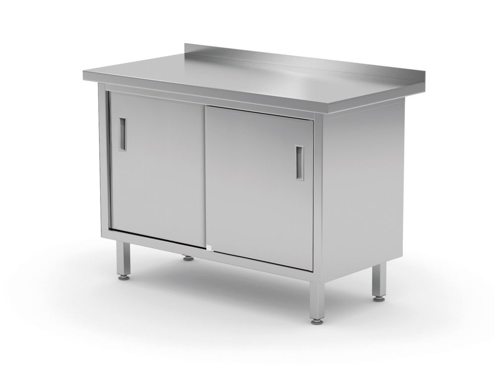 HENDI Wandtafelkast met schuifdeuren - gelast 811689