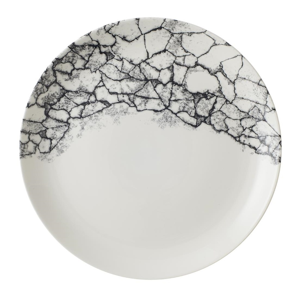 Churchill Kintsugi Accents Quartz Black Evolve Coupe Bord 28.6cm (pak van 12)
