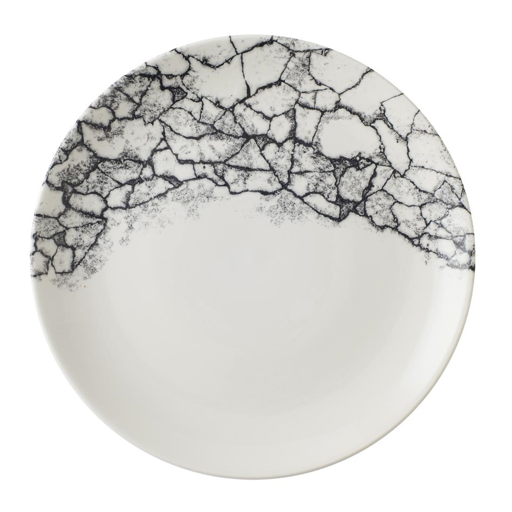 Churchill Kintsugi Accents Quartz Black Evolve Coupe Bord 26cm (12 stuks)