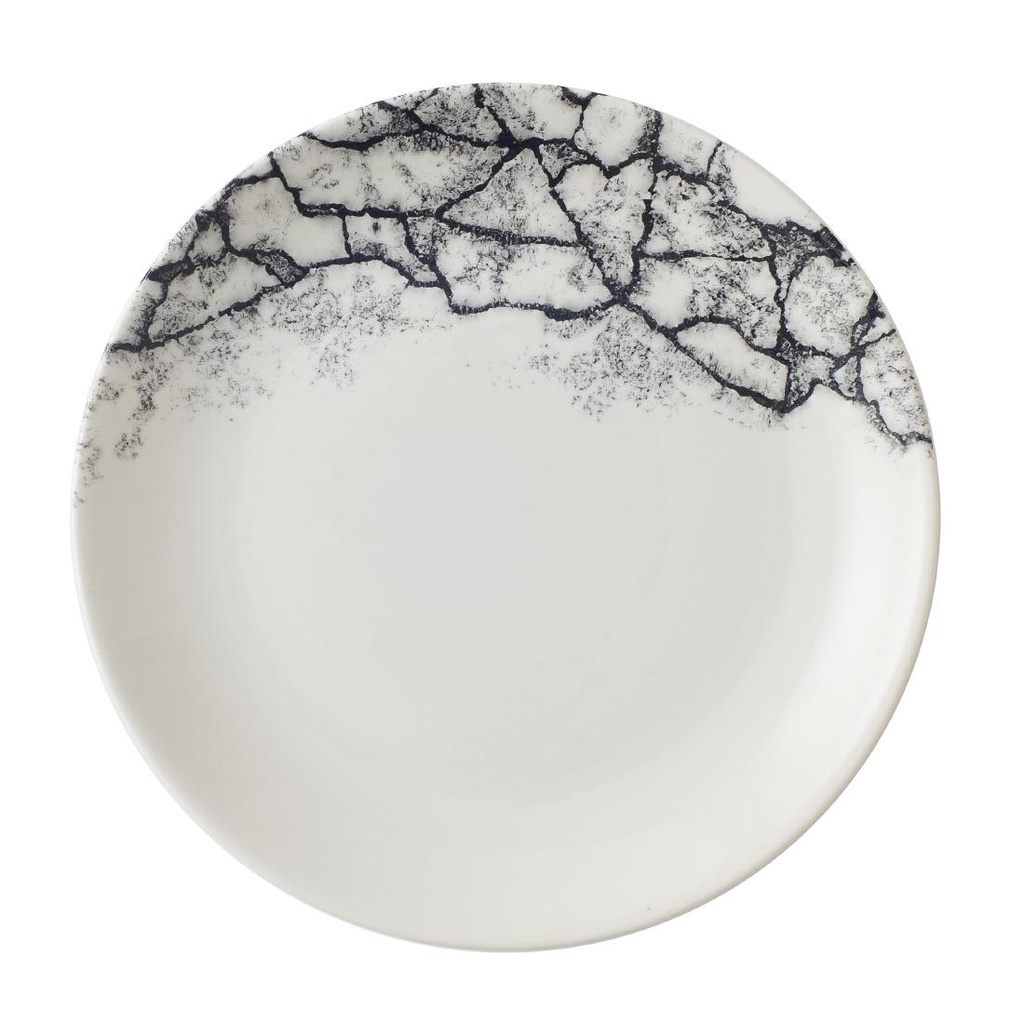 Churchill Kintsugi Accents Quartz Black Evolve Coupe Bord 16.5cm (pak van 12)