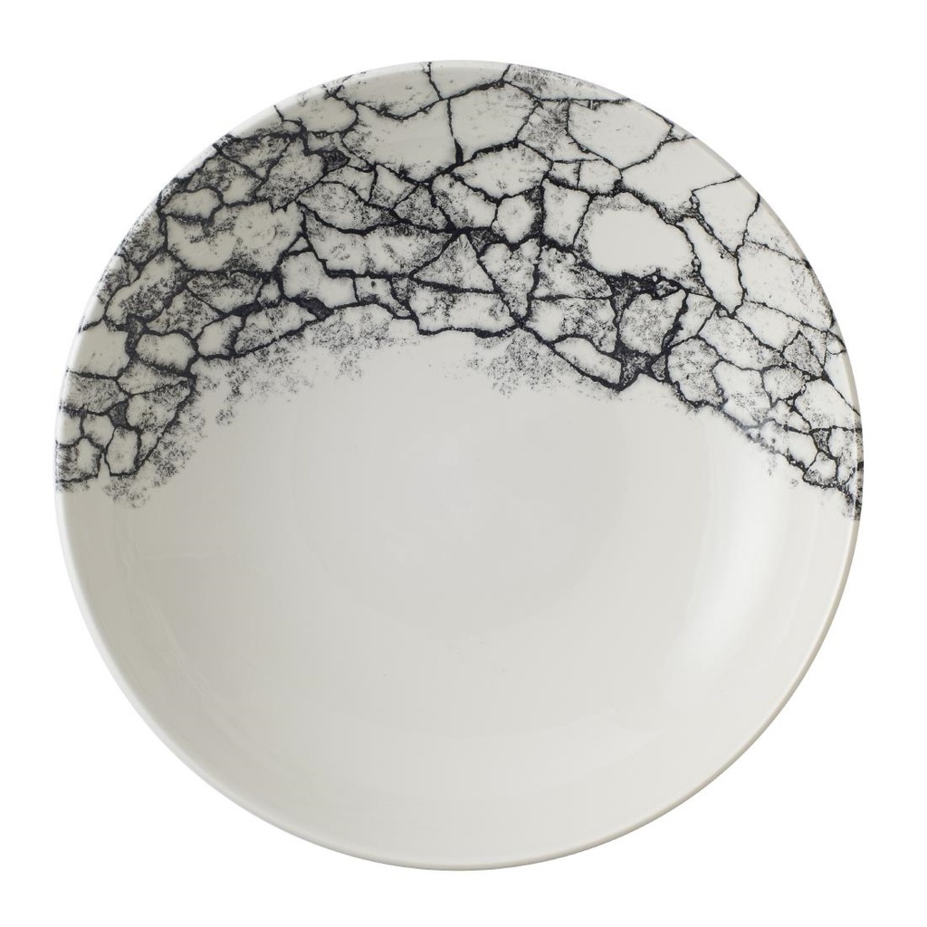 Churchill Kintsugi Accents Quartz Black Evolve Coupe Kom 24.8cm (12 stuks)