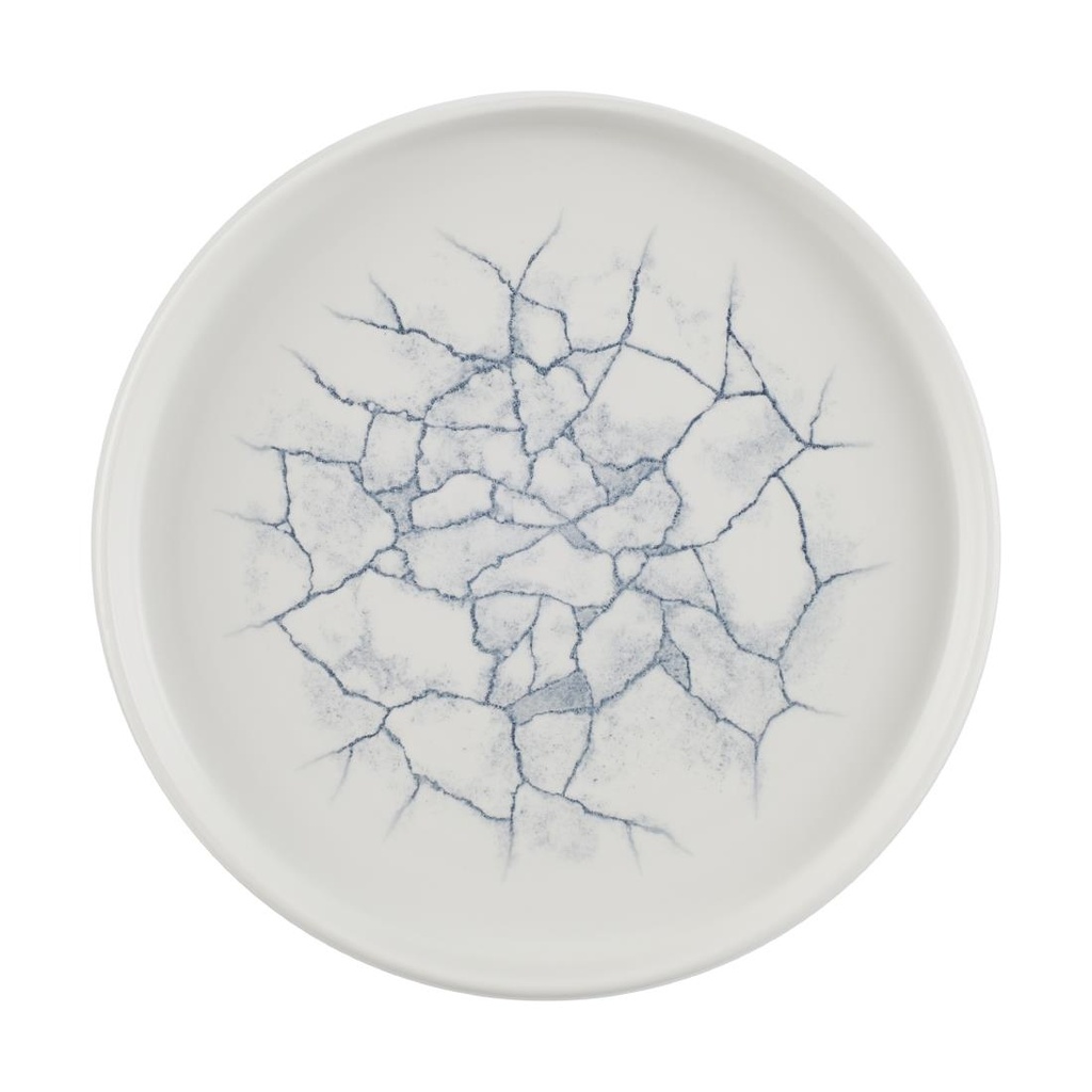 Churchill Studio Prints Kintsugi Pearl Grey Bord Met Opstaande Rand 22cm (pak van 6)