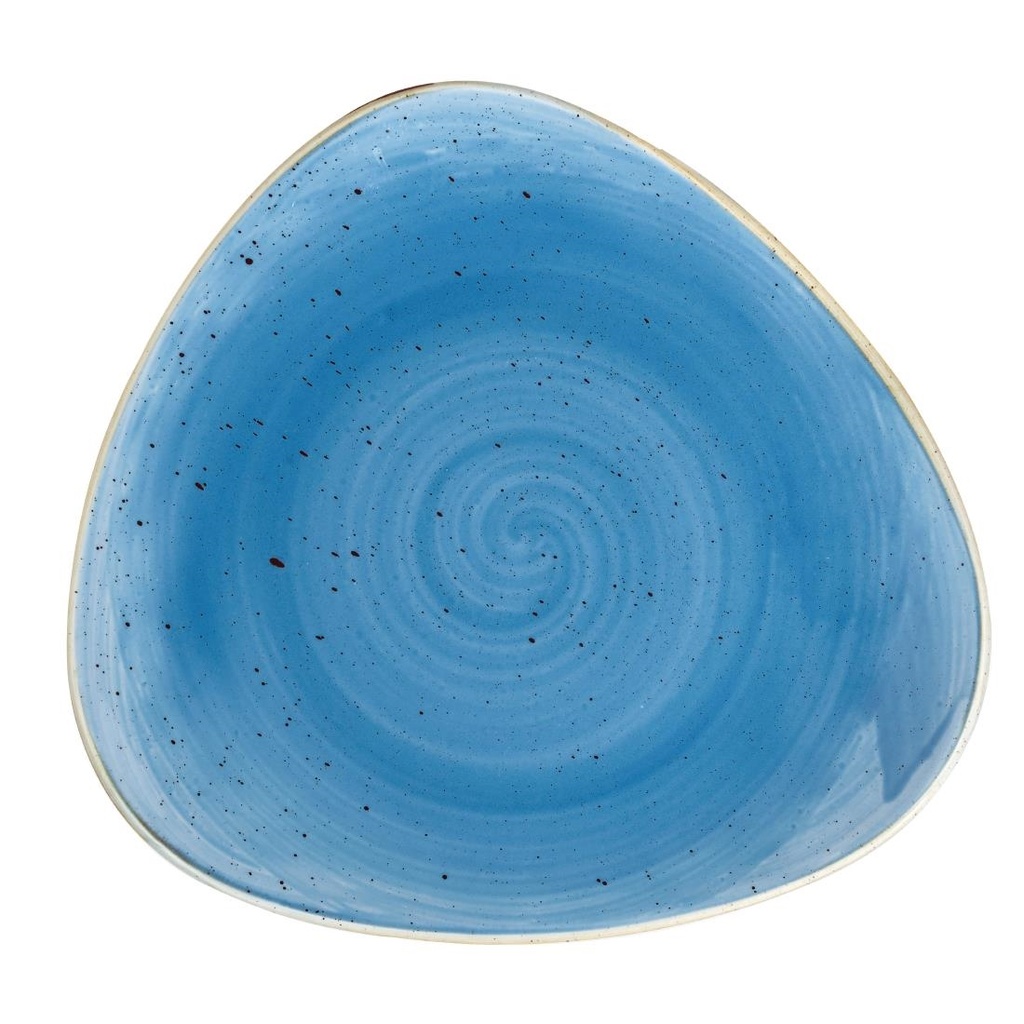Churchill Stonecast Cornflower Blue Driehoekig Bord 19.2cm (12 stuks)