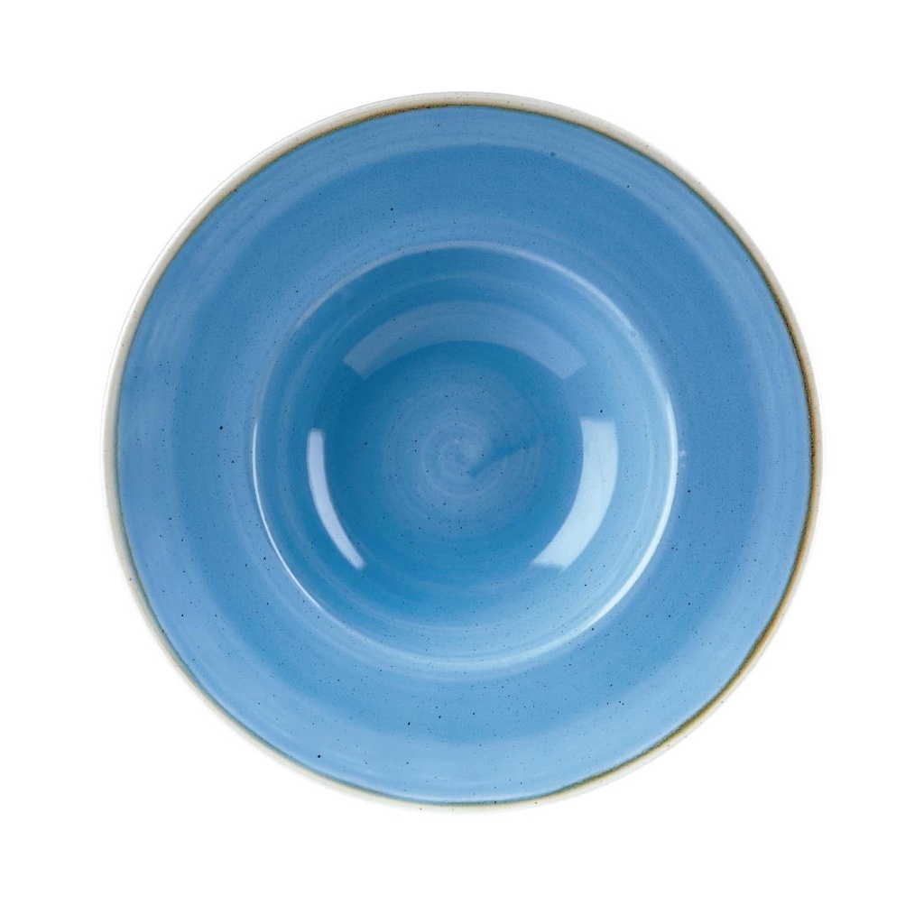 Churchill Stonecast Cornflower Blue Kom Met Brede Rand Medium 23.88cm (12 stuks)