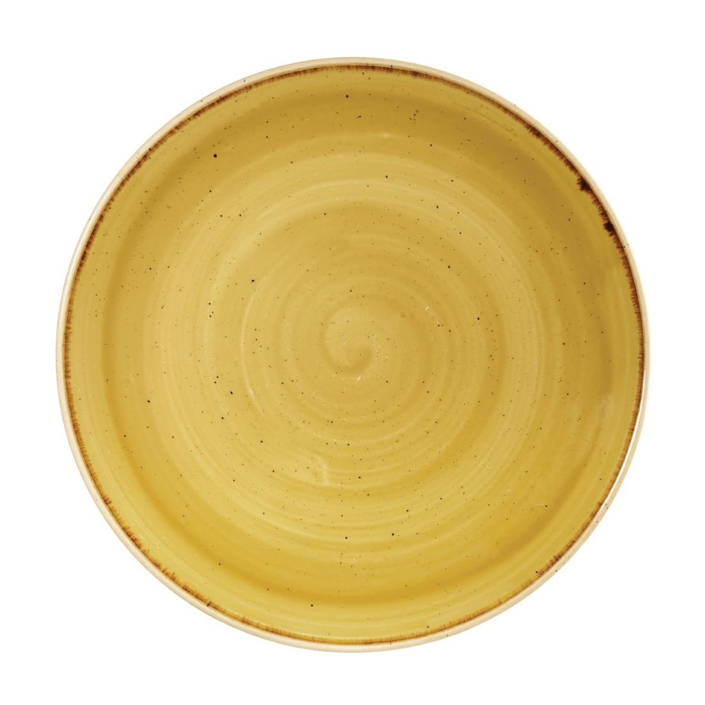 Churchill Stonecast Mustard Lotus Evolve Coupe Bord 26cm (pak van 12)