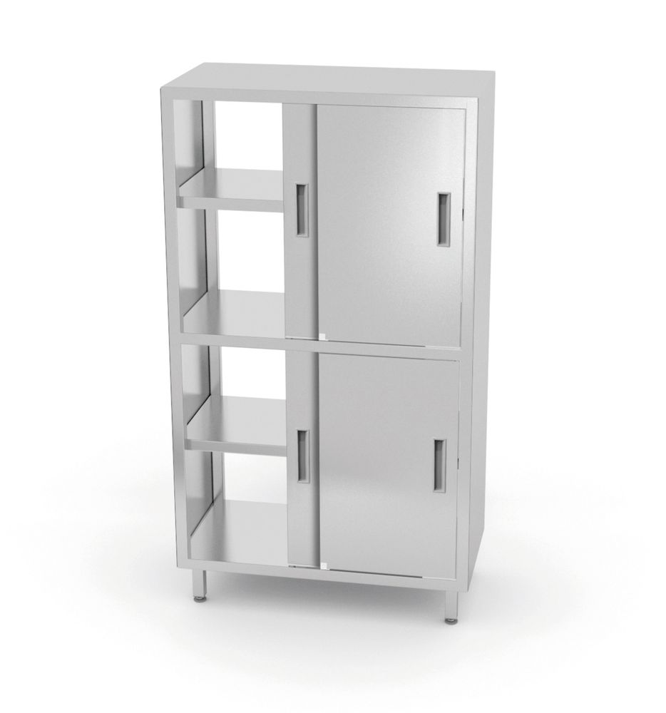 HENDI Doorgangskast met tussenschot en schuifdeuren – geschroefd 811634