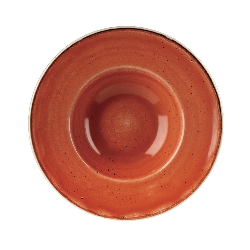Churchill Stonecast Spiced Orange Kom Met Brede Rand Medium 23.88cm (pak van 12)