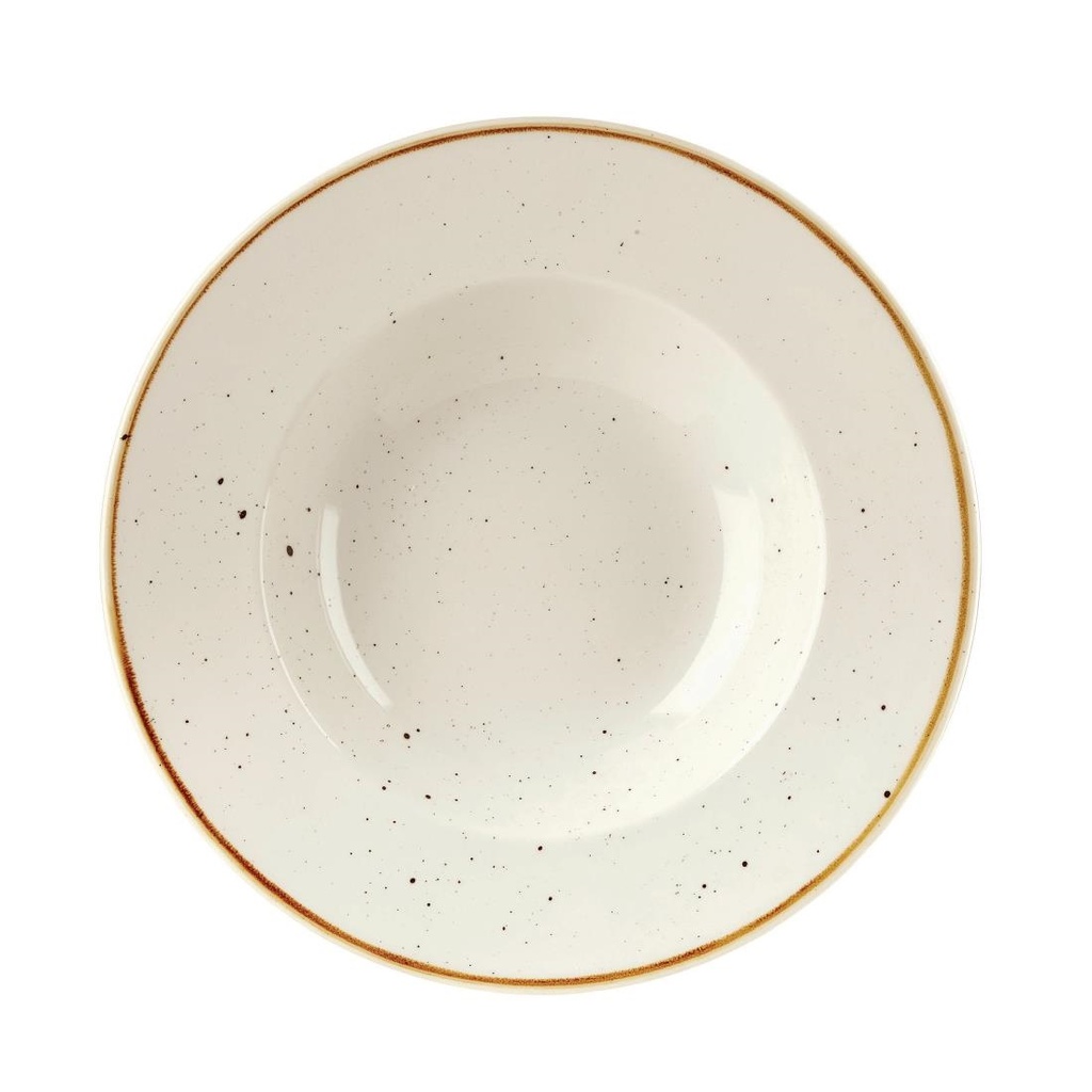 Churchill Stonecast Barley White Kom Met Brede Rand Medium 23.88cm (pak van 12)