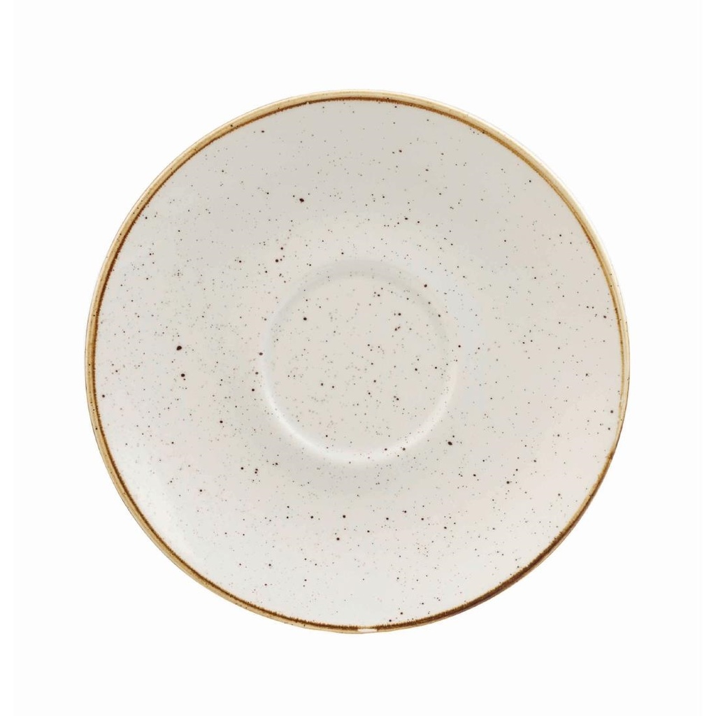 Churchill Stonecast Barley White Cappuccino Schotel 15.6cm (pak van 12)