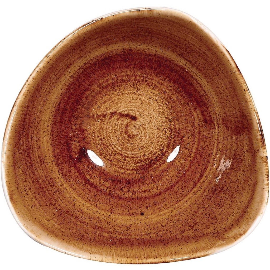 Churchill Stonecast Patina Vintage Copper Driehoekige Kom 15.2cm (12 stuks)