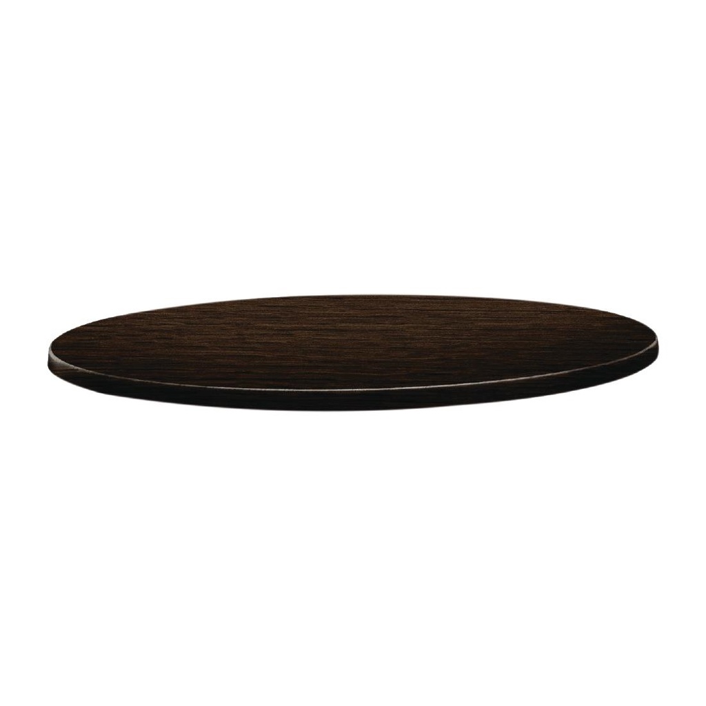 Topalit Classic Line rond tafelblad wengé 70cm