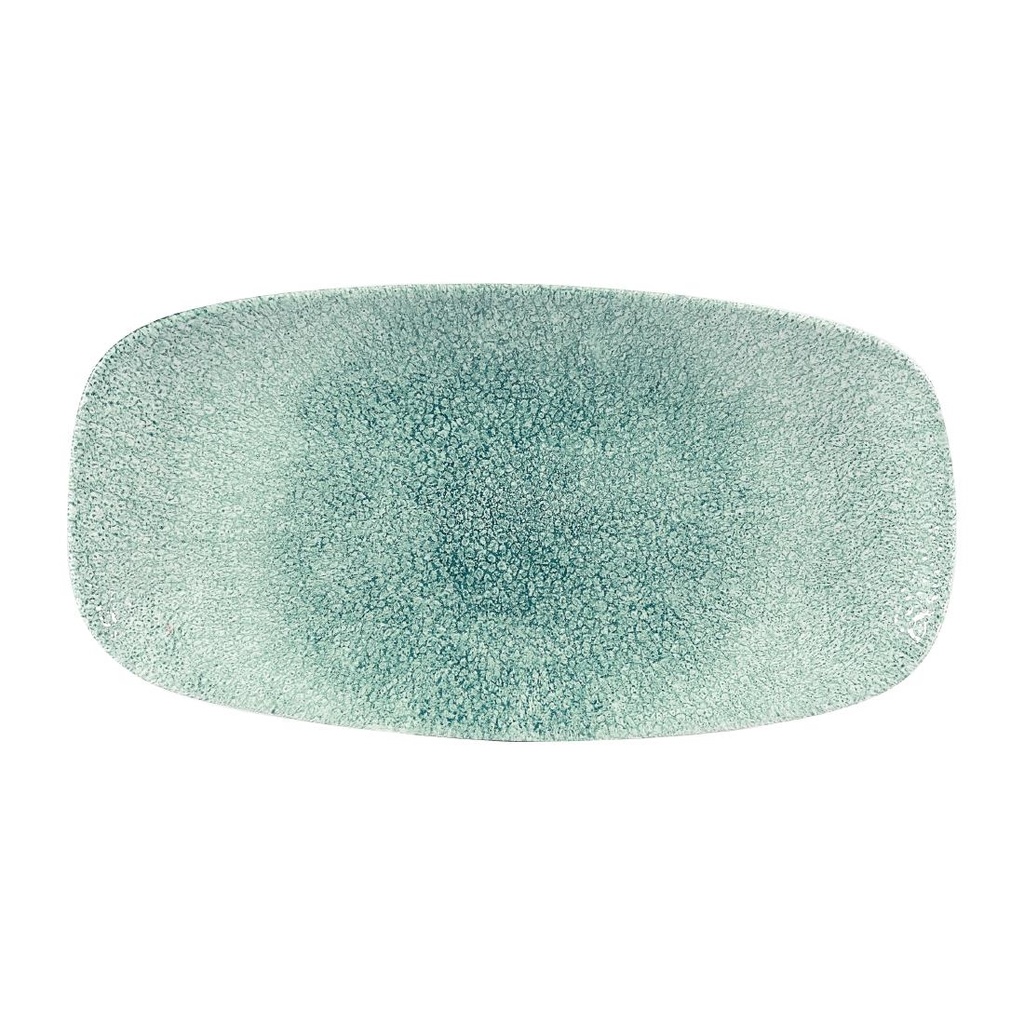 Churchill Raku Jade Green Chefs Ovaal Bord 29.8 x 15.2cm (12 stuks)