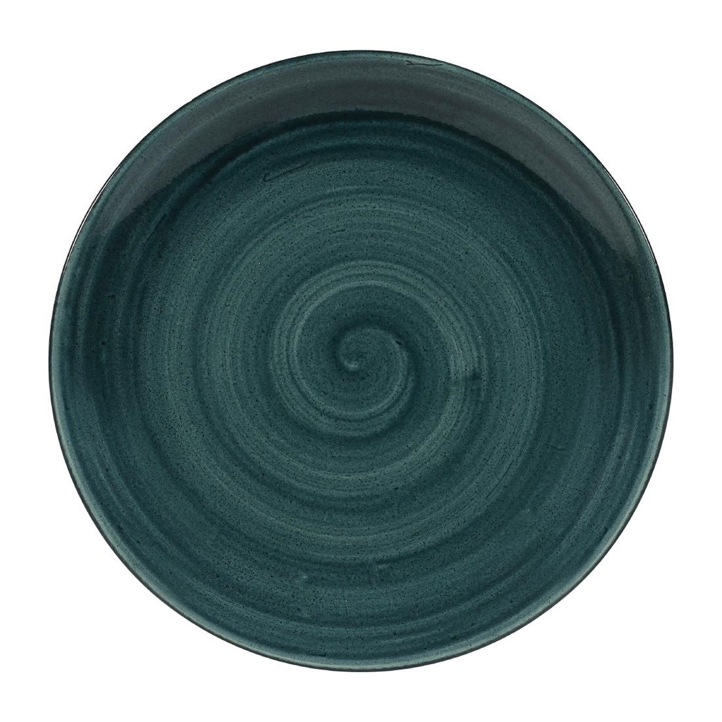 Churchill Stonecast Patina Rustic Teal Evolve Coupe Bord 26cm (pak van 12)
