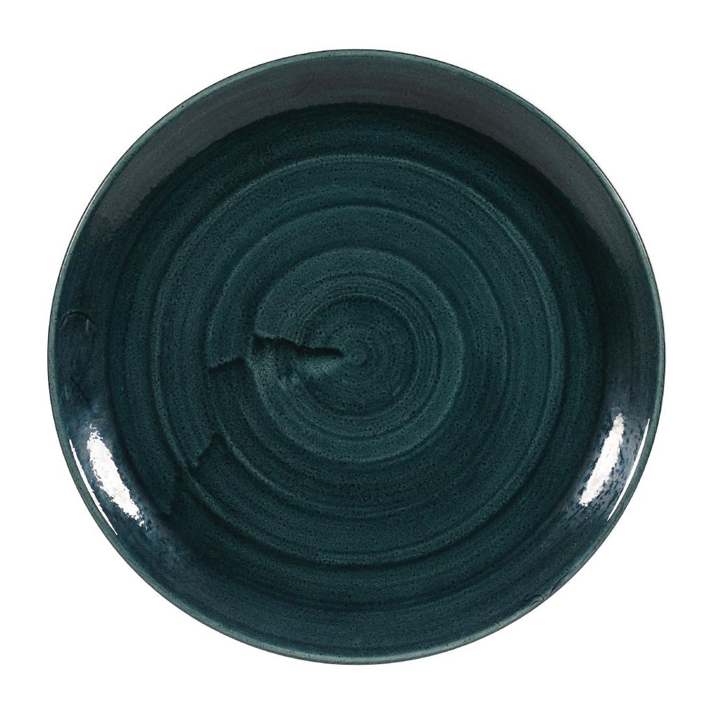 Churchill Stonecast Patina Rustic Teal Evolve Coupe Bord 28.6cm (12 stuks)