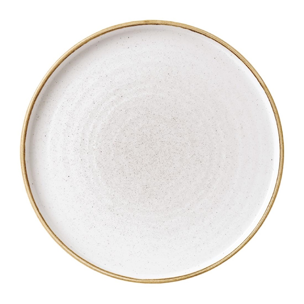 Churchill Stonecast Barley White Bord Met Opstaande Rand 22cm (pak van 6)