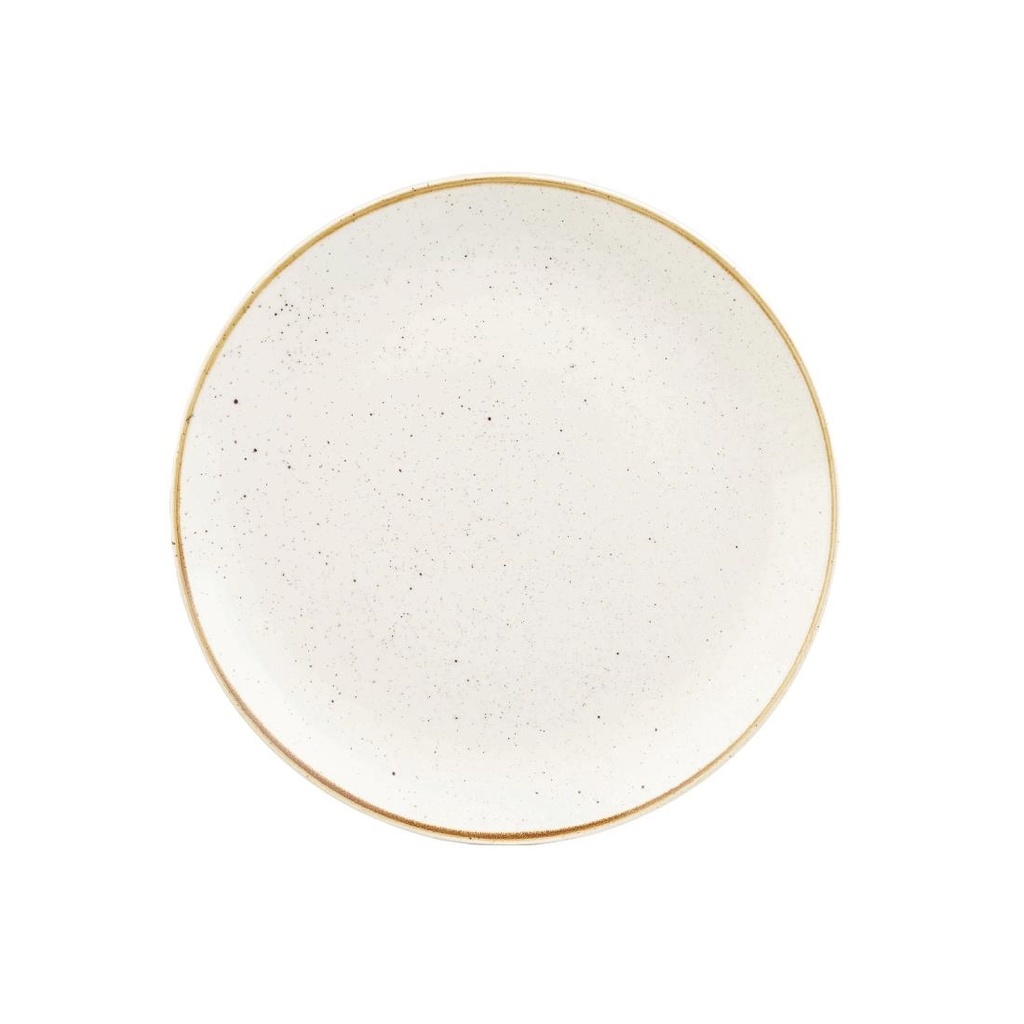 Churchill Stonecast Barley White Coupe Bord (pak van 6)