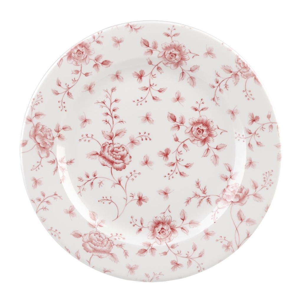 Churchill Rose Chintz Cranberry Bord 30.5cm (6 stuks)