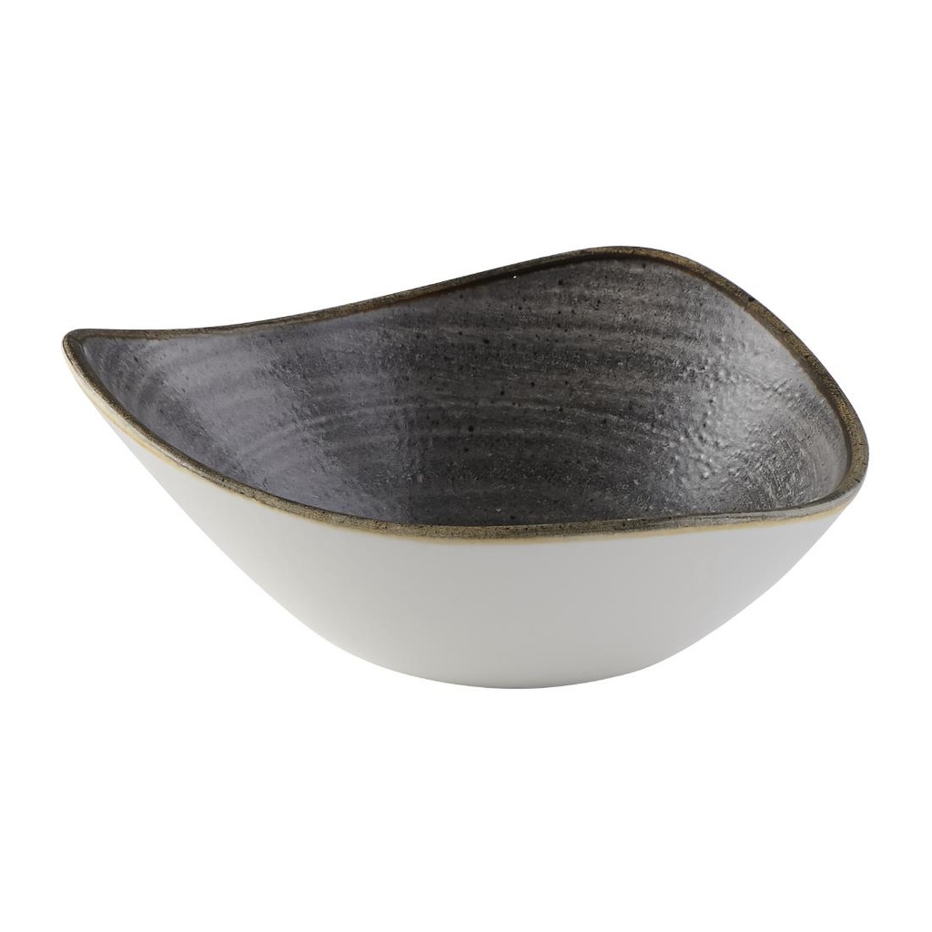 Churchill Stonecast Raw Lotus Black Schalen 178mm (Pak Van 12)