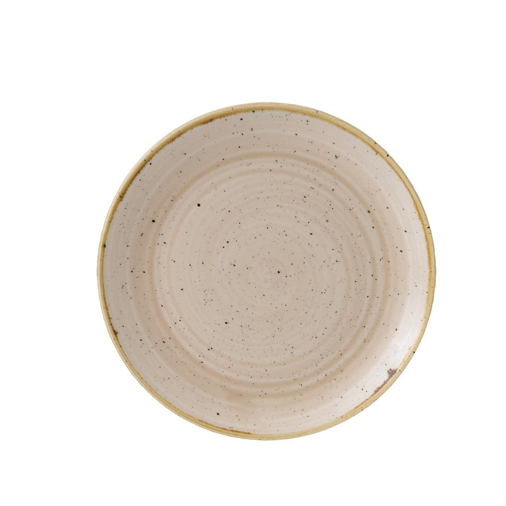 Churchill Stonecast Nutmeg Cream Evolve Coupe Bord 22cm (pak van 12)