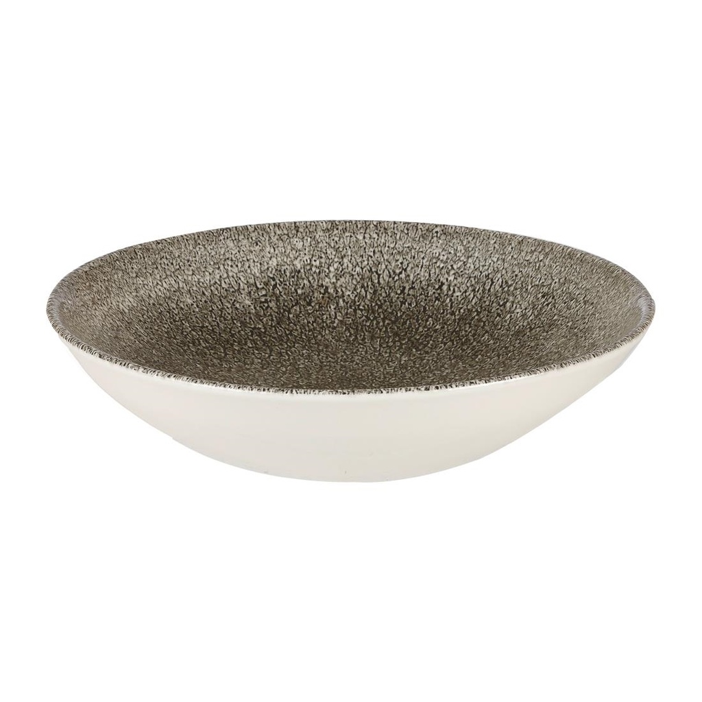 Churchill Raku Quartz Black Evolve Coupe Kom 18.4cm (12 stuks)