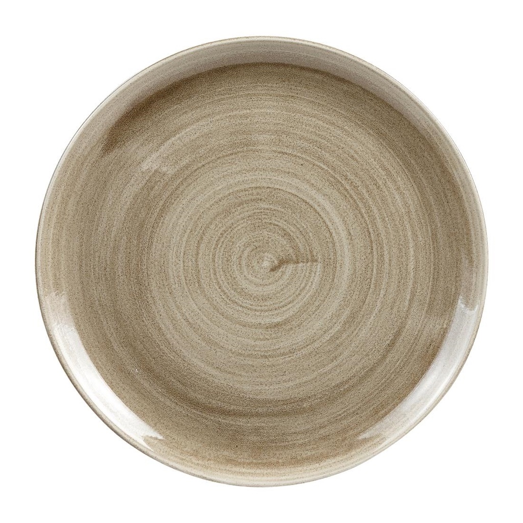 Churchill Stonecast Patina Antique Taupe Coupe Evolve Coupe Bord 32.4cm (pak van 6)