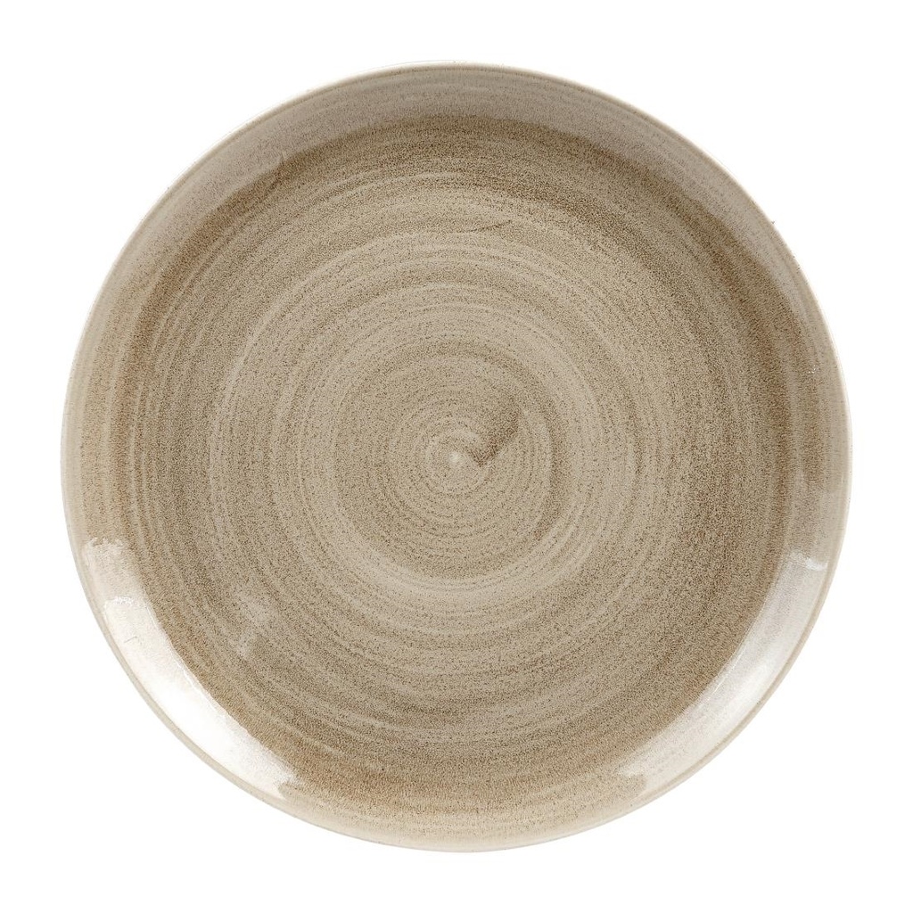 Churchill Stonecast Patina Antique Taupe Coupe Evolve Coupe Bord 32.4cm (pak van 10)